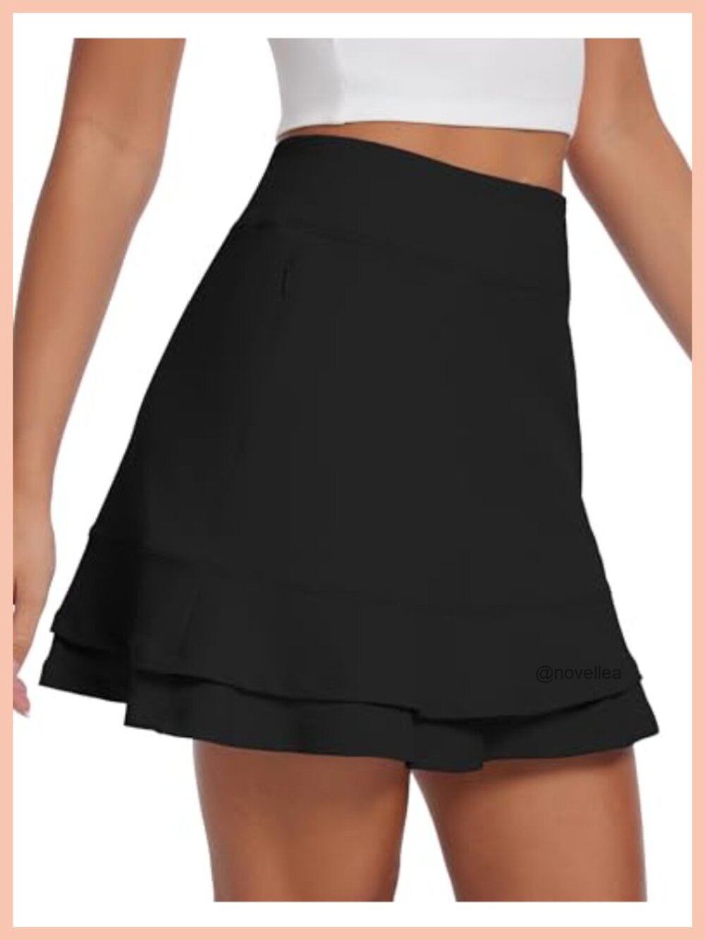 Women's Tennis Skort 16" High Waisted Athletic Golf Skirts with Pockets
